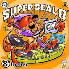 Load image into Gallery viewer, QBert - Super Seal (8") - Neon orange or Milky clear