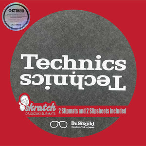 Dr. Suzuki x Technics 12" Skratch Version 2 Slipmat + Slipsheet  12" (Pair)