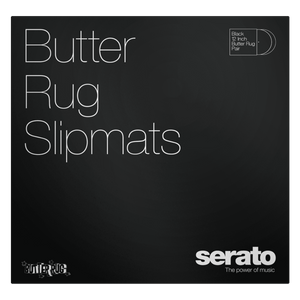 Serato "Butter Rug" Slipmat  12" - White logo on Black