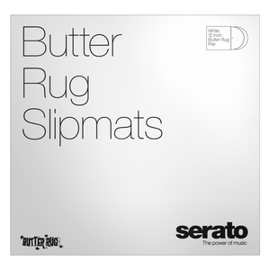 Serato "Butter Rug" Slipmat  12" - Black logo on White