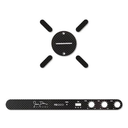 JDD carbon fiber trim kit for Numark PT01 Scratch - Option 02